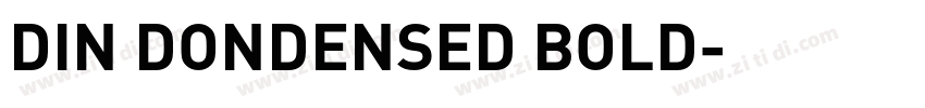 DIN DONDENSED BOLD字体转换